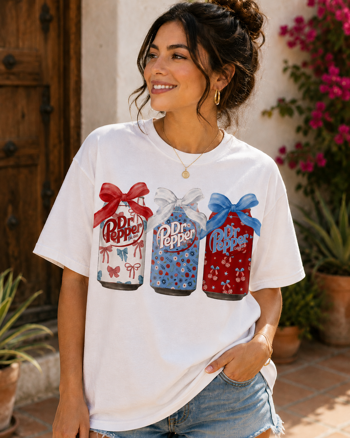 🥤 Dr Pepper Bows Graphic Tee 🥤