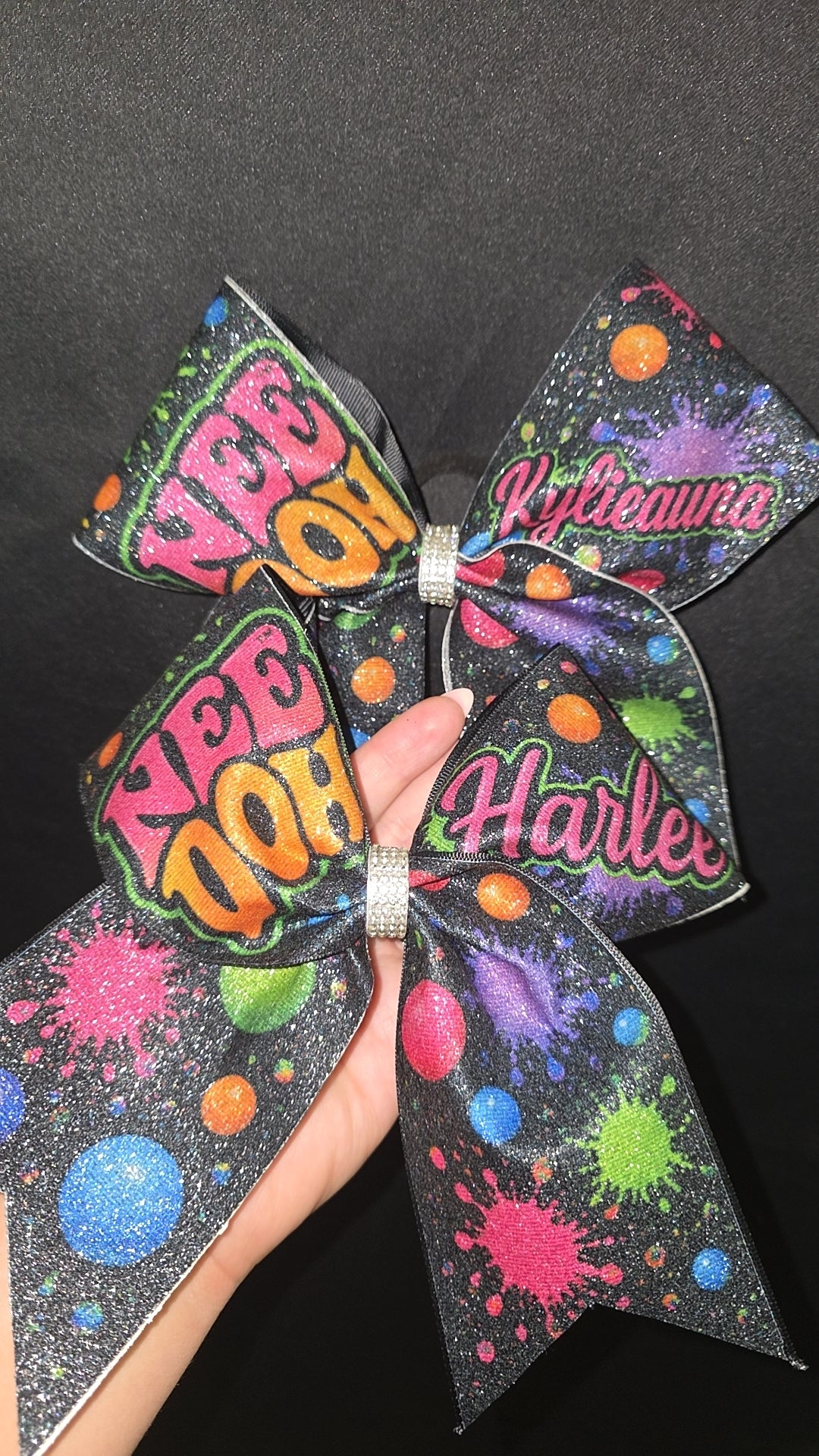 SQUISHY Bow 💚💙🧡